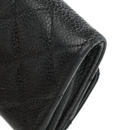 Chanel Caviar Quilted Flap Card Holder Black 16 of 17