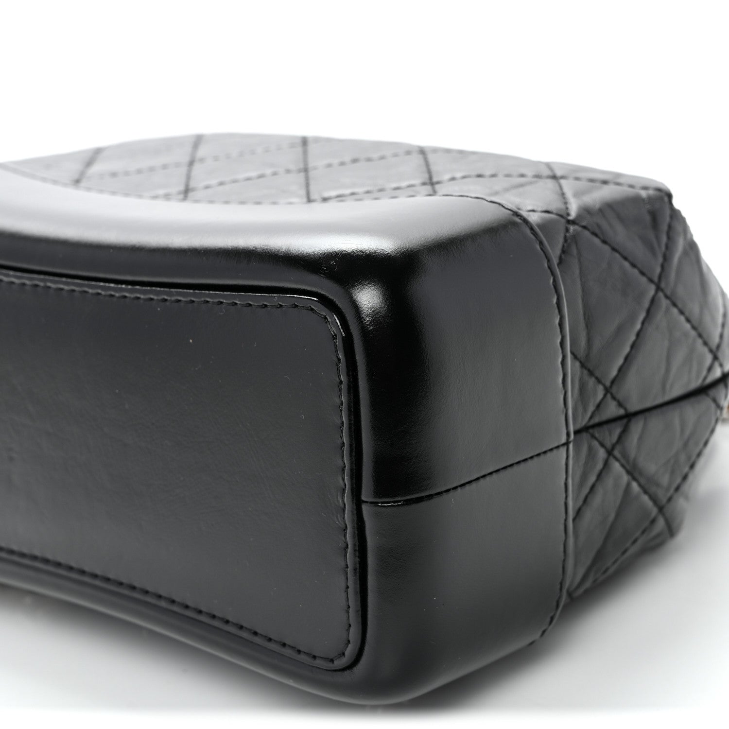 Chanel Aged Calfskin Quilted Small Gabrielle Backpack Black 9 of 9
