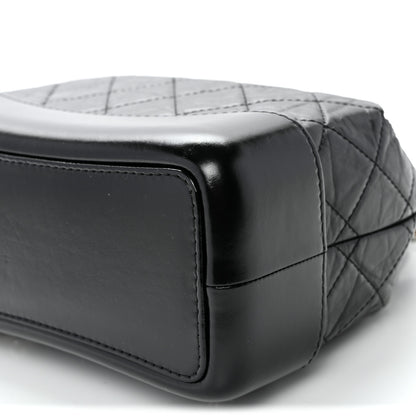 Chanel Aged Calfskin Quilted Small Gabrielle Backpack Black 9 of 9