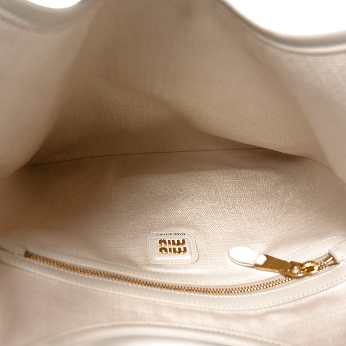 Nappa Patchwork Ivy Bag  Chalk White