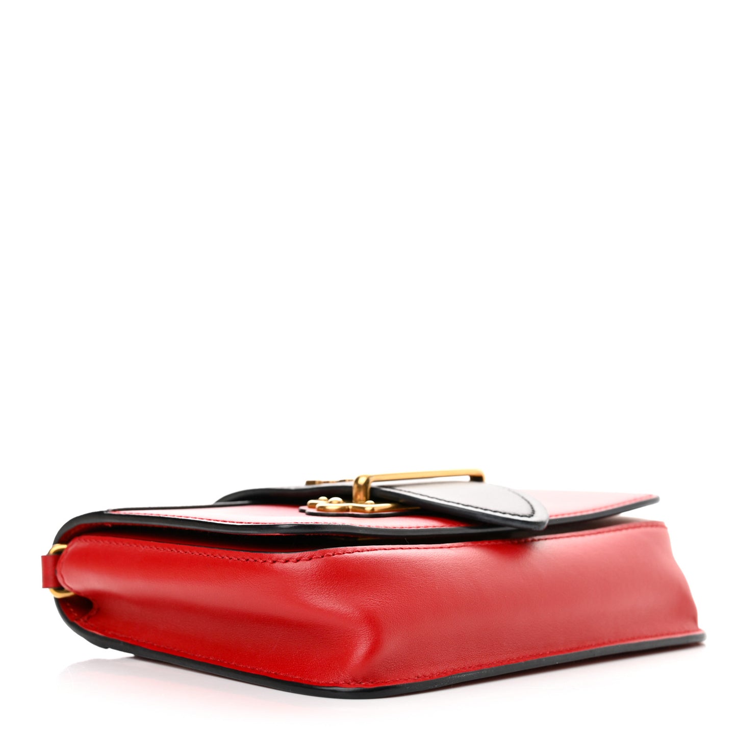 Saffiano City Calf Cahier Belt Bag Fuoco Black