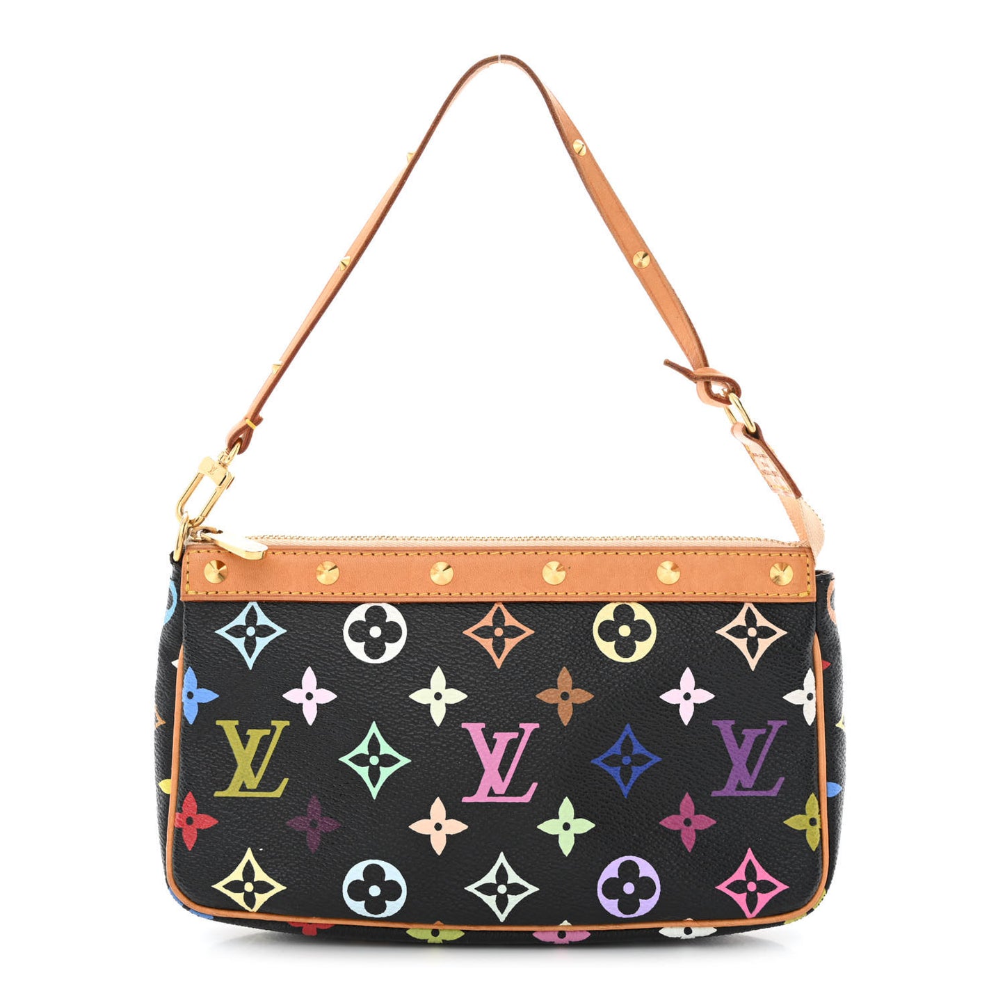 Monogram Multicolor Pochette Accessories Black