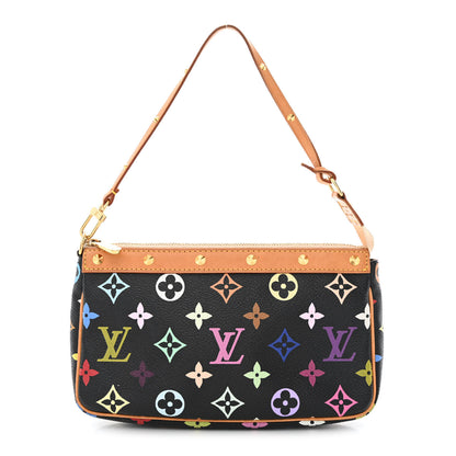 Louis Vuitton Monogram Multicolor Pochette Accessories Black 1 of 10