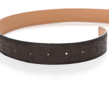 Hermes Ostrich 32mm Constance H Belt Belt 100 Chocolate 5 of 5