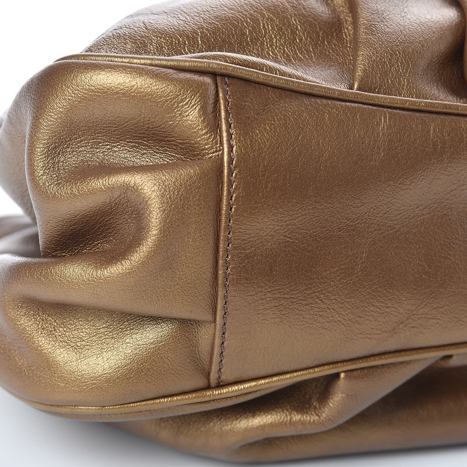 Fendi Vitello Perlat Small Mia Tote Nocciola 7 of 8