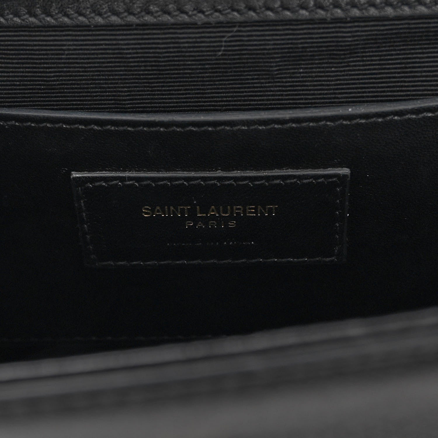 Saint Laurent Smooth Calfskin Medium Braided Monogram Kate Satchel Black 6 of 11