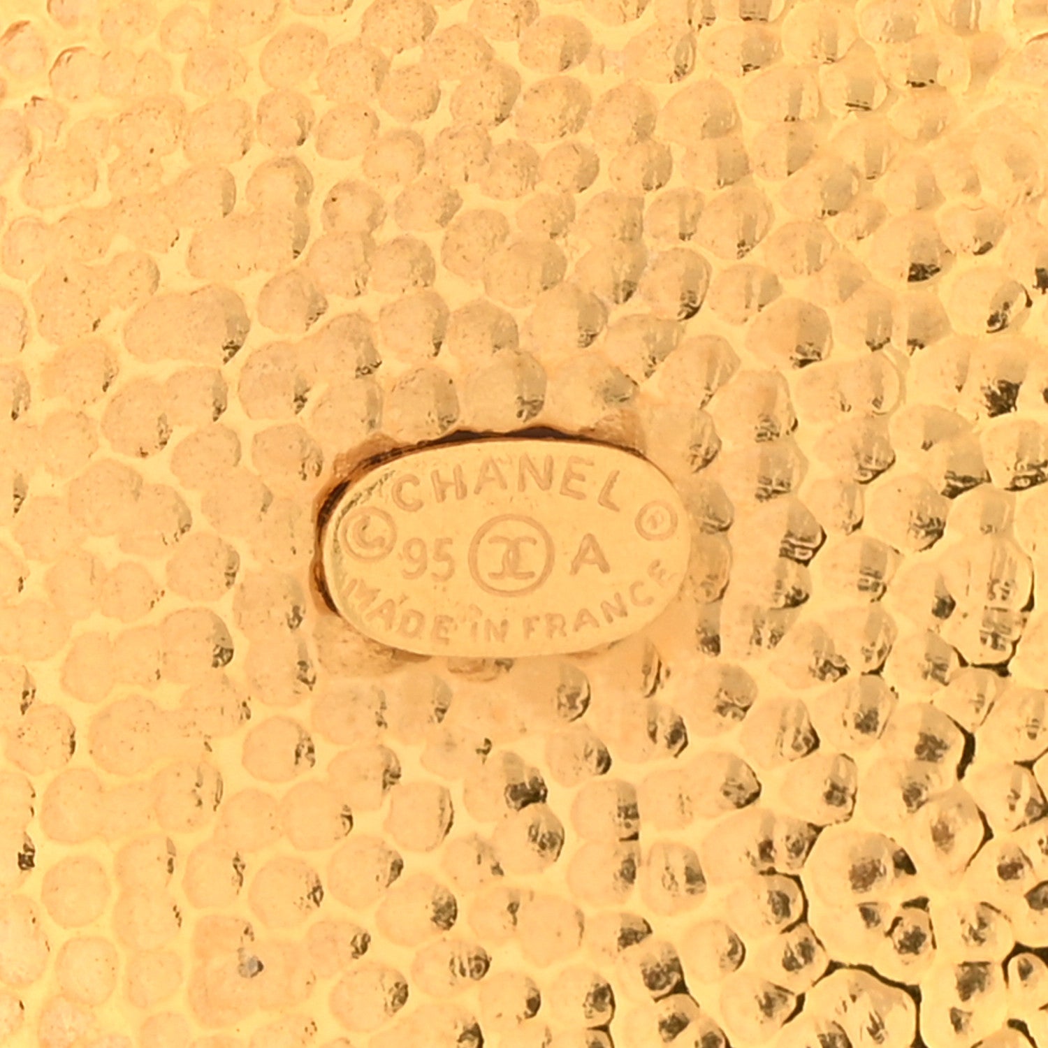 Chanel Metal CC Medallion Chain Necklace Gold 4 of 5