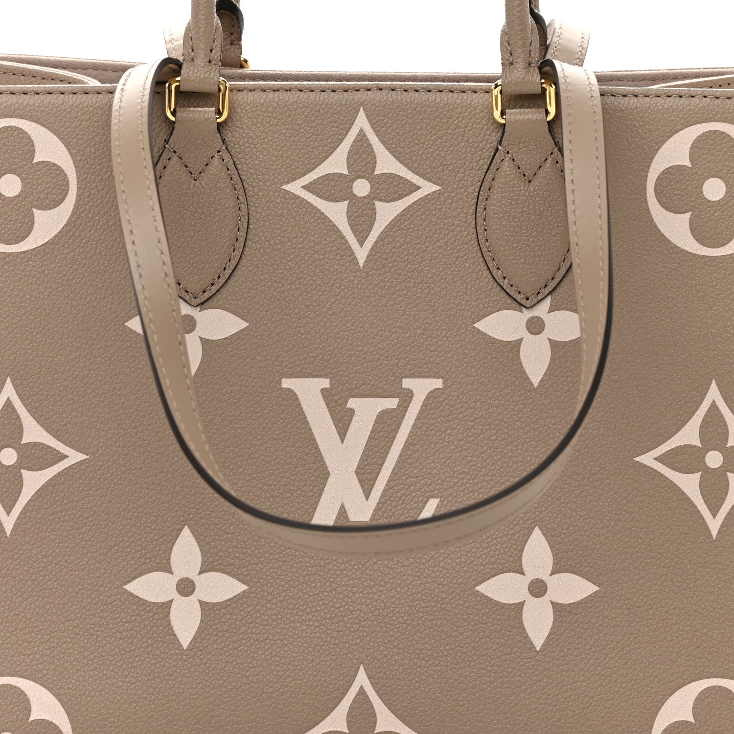 Louis Vuitton Empreinte Monogram Giant Onthego MM Tourterelle Creme 8 of 9
