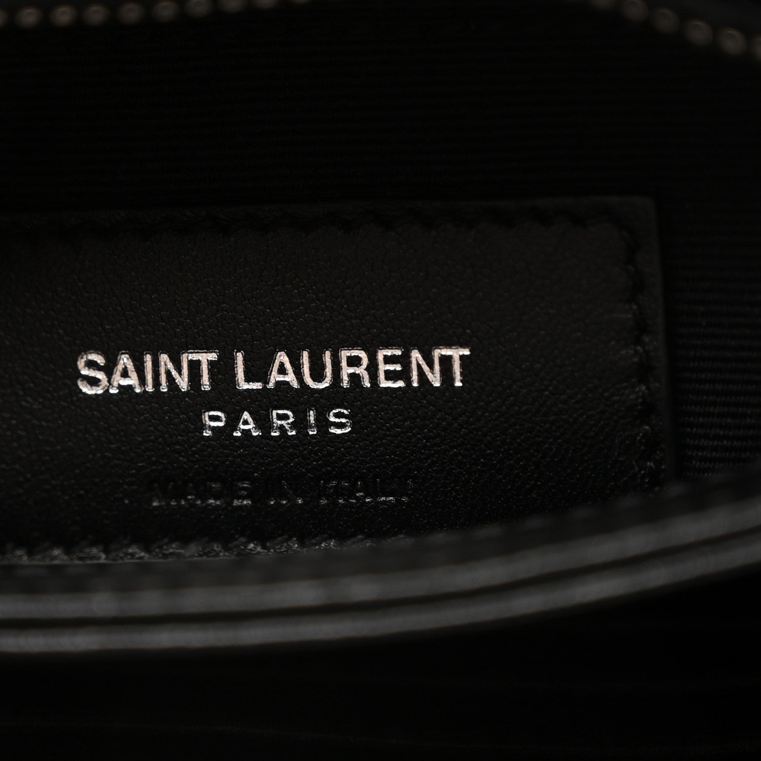 Saint Laurent Calfskin Y Quilted Monogram Toy Loulou Crossbody Bag Black 7 of 13