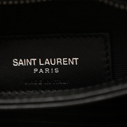 Saint Laurent Calfskin Y Quilted Monogram Toy Loulou Crossbody Bag Black 7 of 13