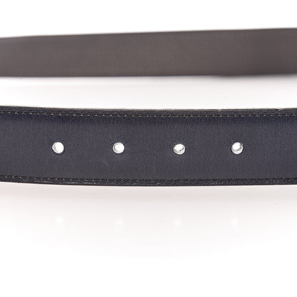 Hermes Box Togo 32mm H Belt 90 Bleu Marine Grey 7 of 8