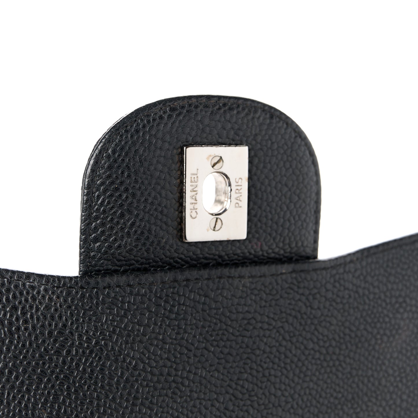 Caviar Quilted Jumbo Single Flap Black