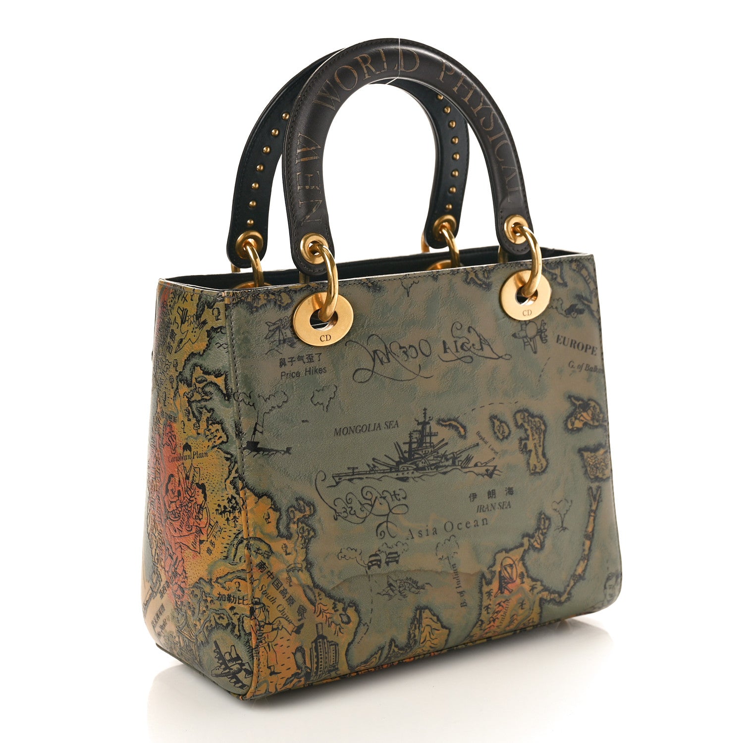 Christian Dior Calfskin Embroidered Medium Hong Hao Lady Dior Art 3 of 9