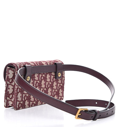 Christian Dior Oblique Saddle Belt Bag Bordeaux 3 of 9