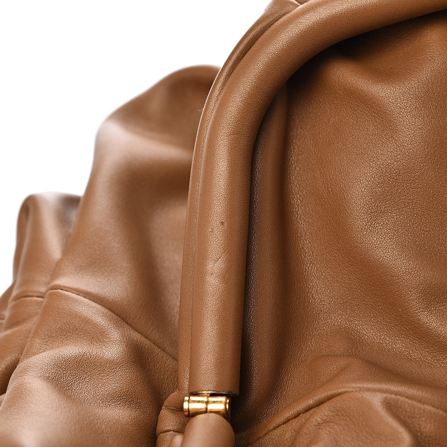 Smooth Butter Calf The Pouch Oversized Clutch Cammello