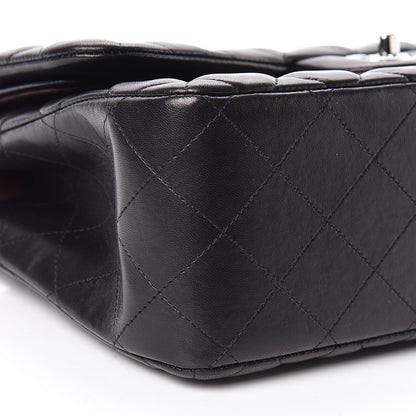 Chanel Lambskin Quilted Jumbo Double Flap Black 11 of 13