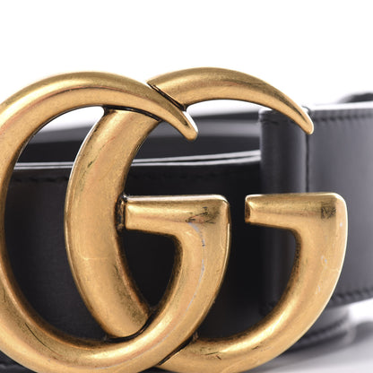 Gucci Calfskin Double G 40mm Belt 75 30 Black 5 of 6