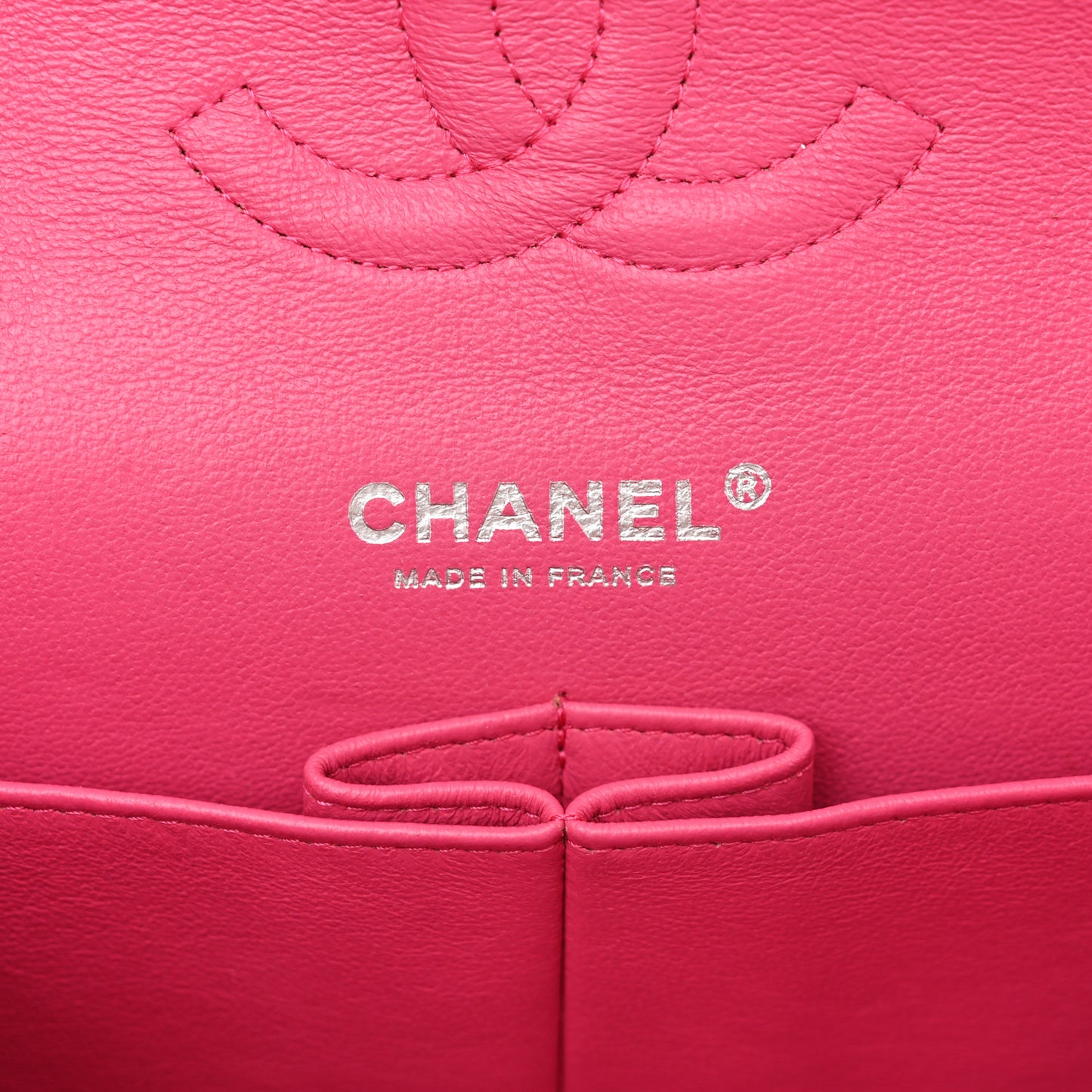 Tweed Quilted Medium Double Flap Hot Pink