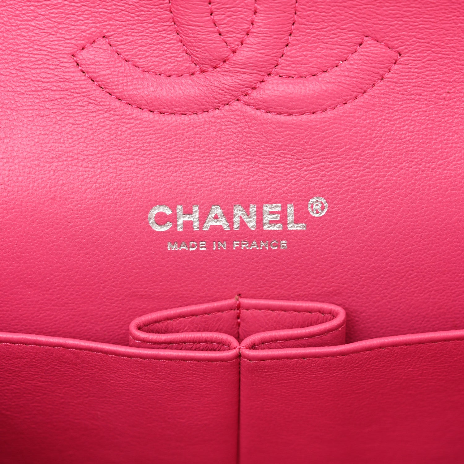 Chanel Tweed Quilted Medium Double Flap Hot Pink 6 of 11