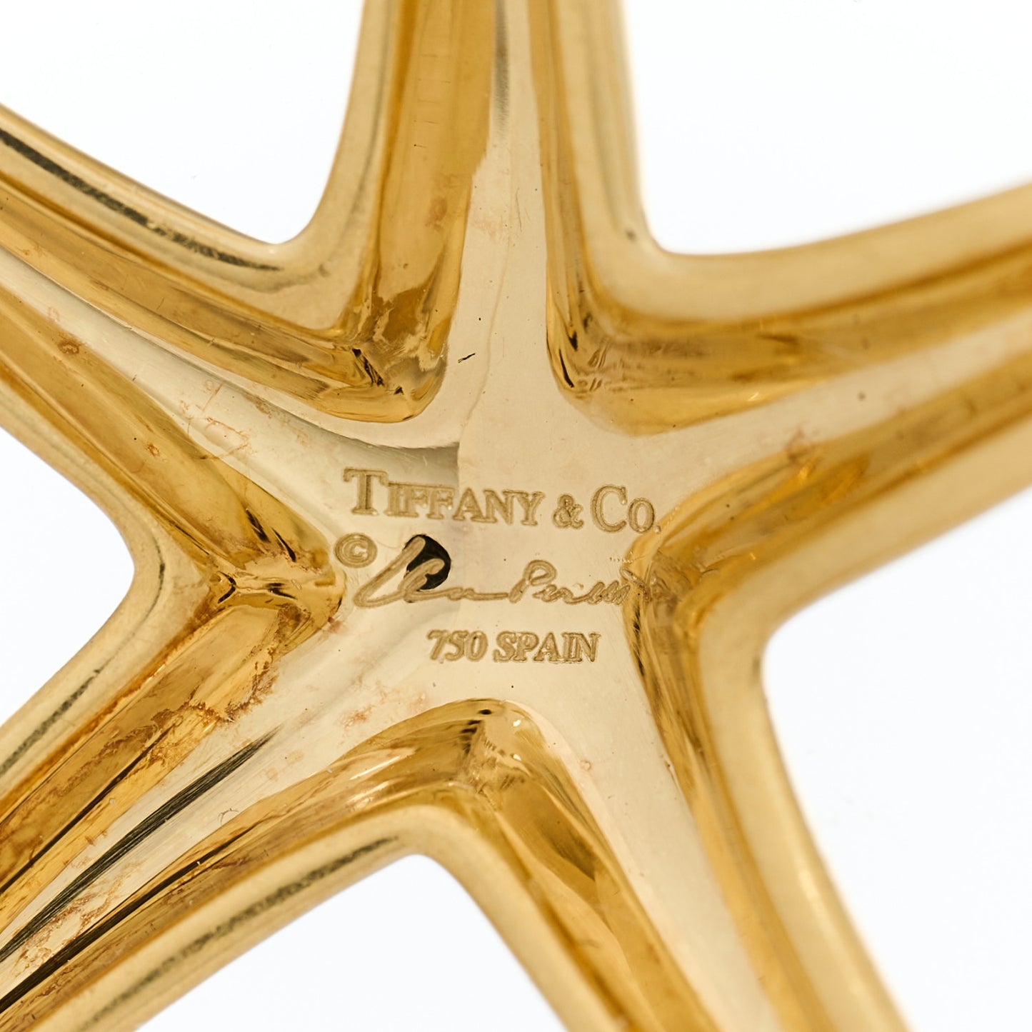 18K Yellow Gold Large Elsa Peretti Starfish Pendant