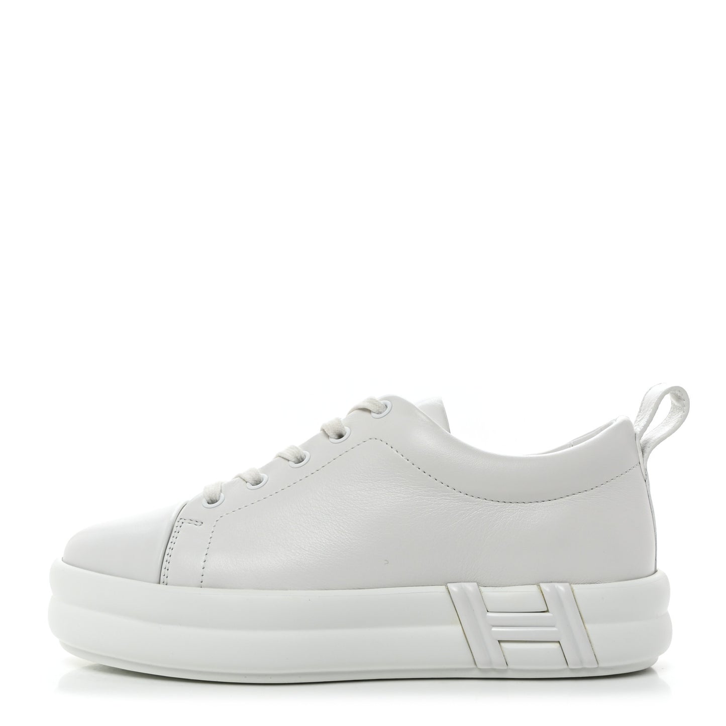 Calfskin Womens Happy Sneakers 36 White