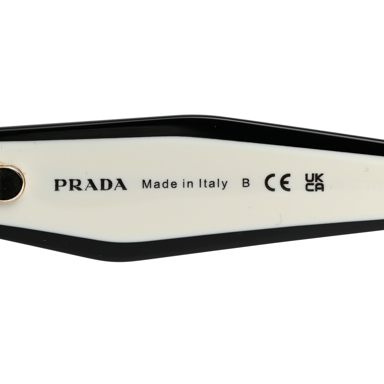 Prada Acetate Square Sunglasses SPR 16Y Black Dark Grey 6 of 8