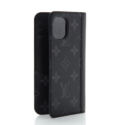Louis Vuitton Monogram Eclipse iPhone 11 Folio Case 3 of 8