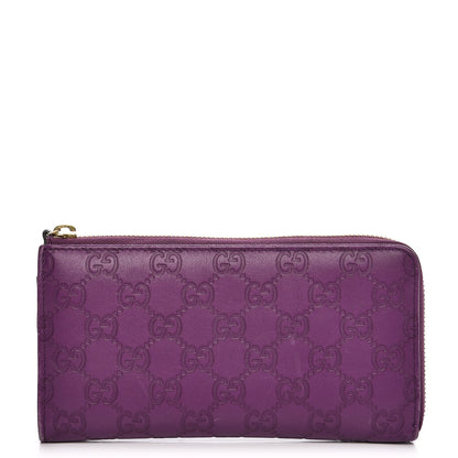Gucci Guccissima Donna Long Wallet Purple 1 of 10