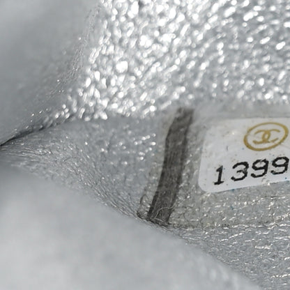 Chanel Metallic Lambskin Quilted Maxi Single Flap Silver 7 of 10