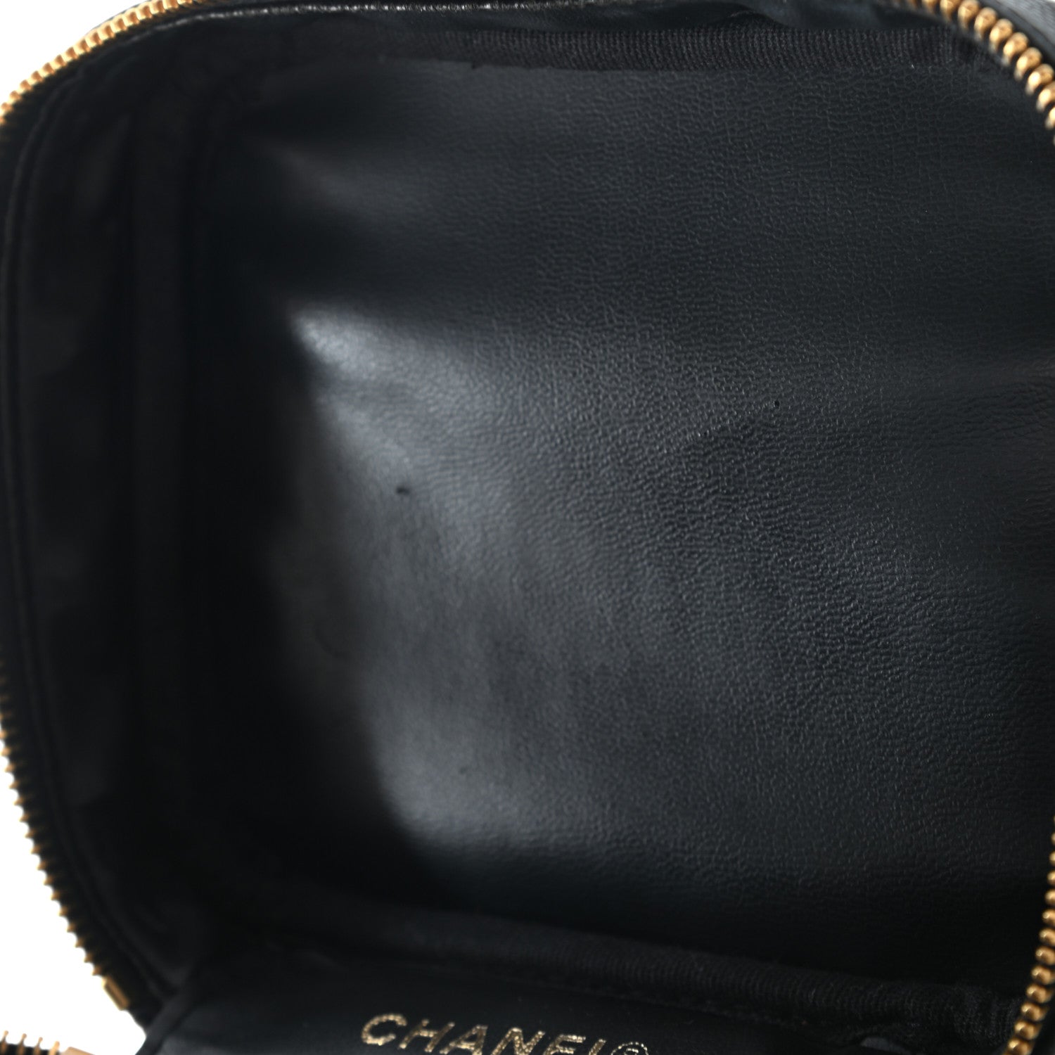 Chanel Caviar Vanity Cosmetic Case Black 10 of 13