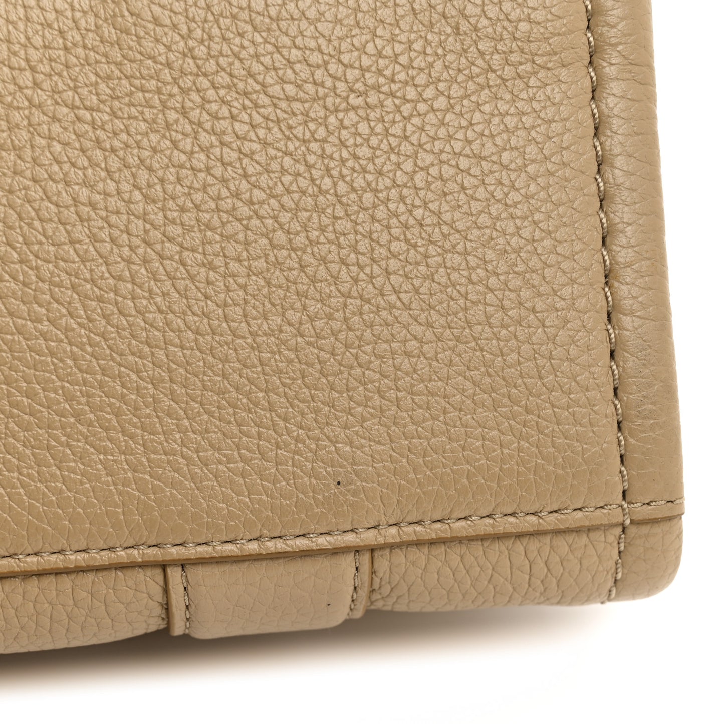Grained Calfskin Small The Tote Bag Camel