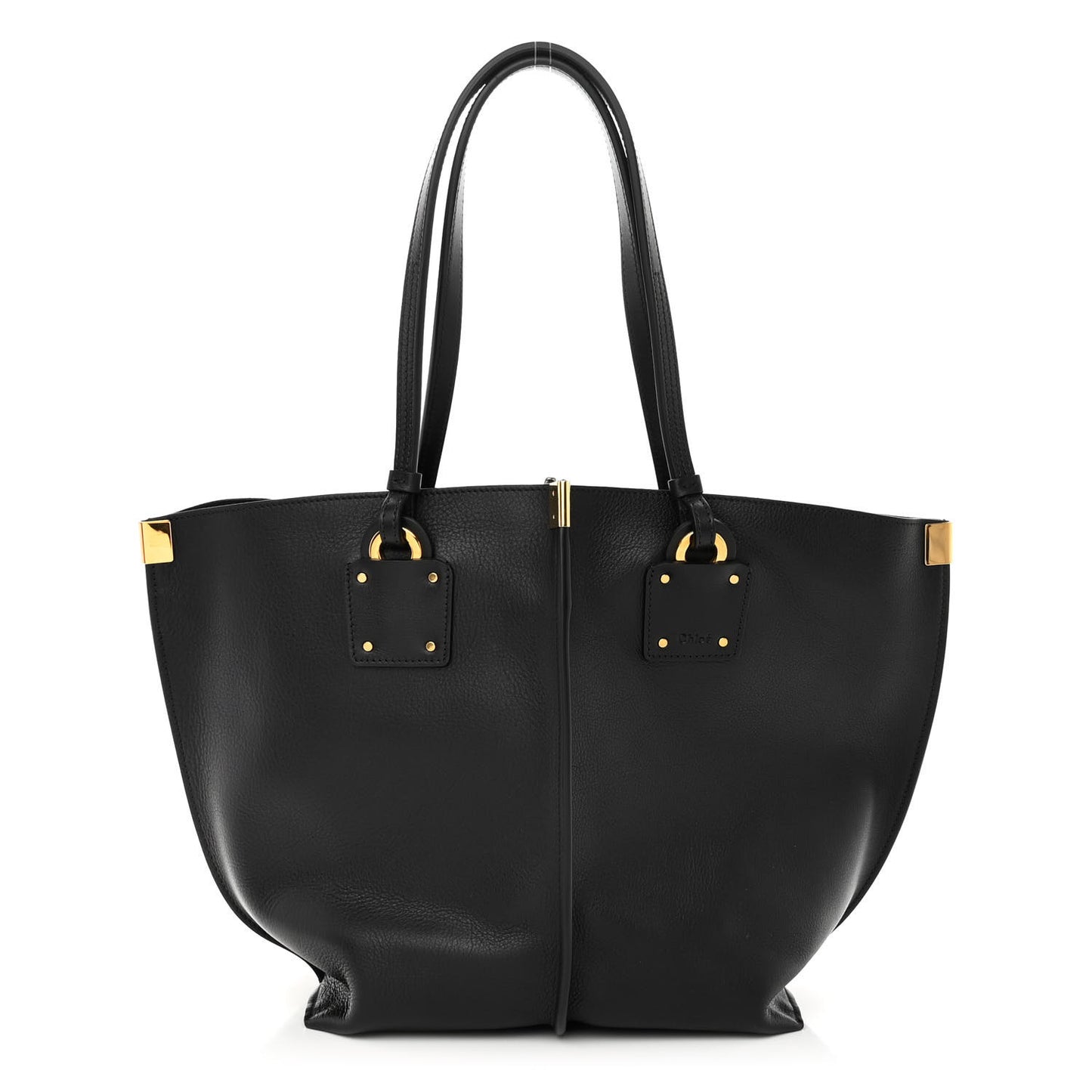 Smooth Calfskin Medium Vick Tote Black