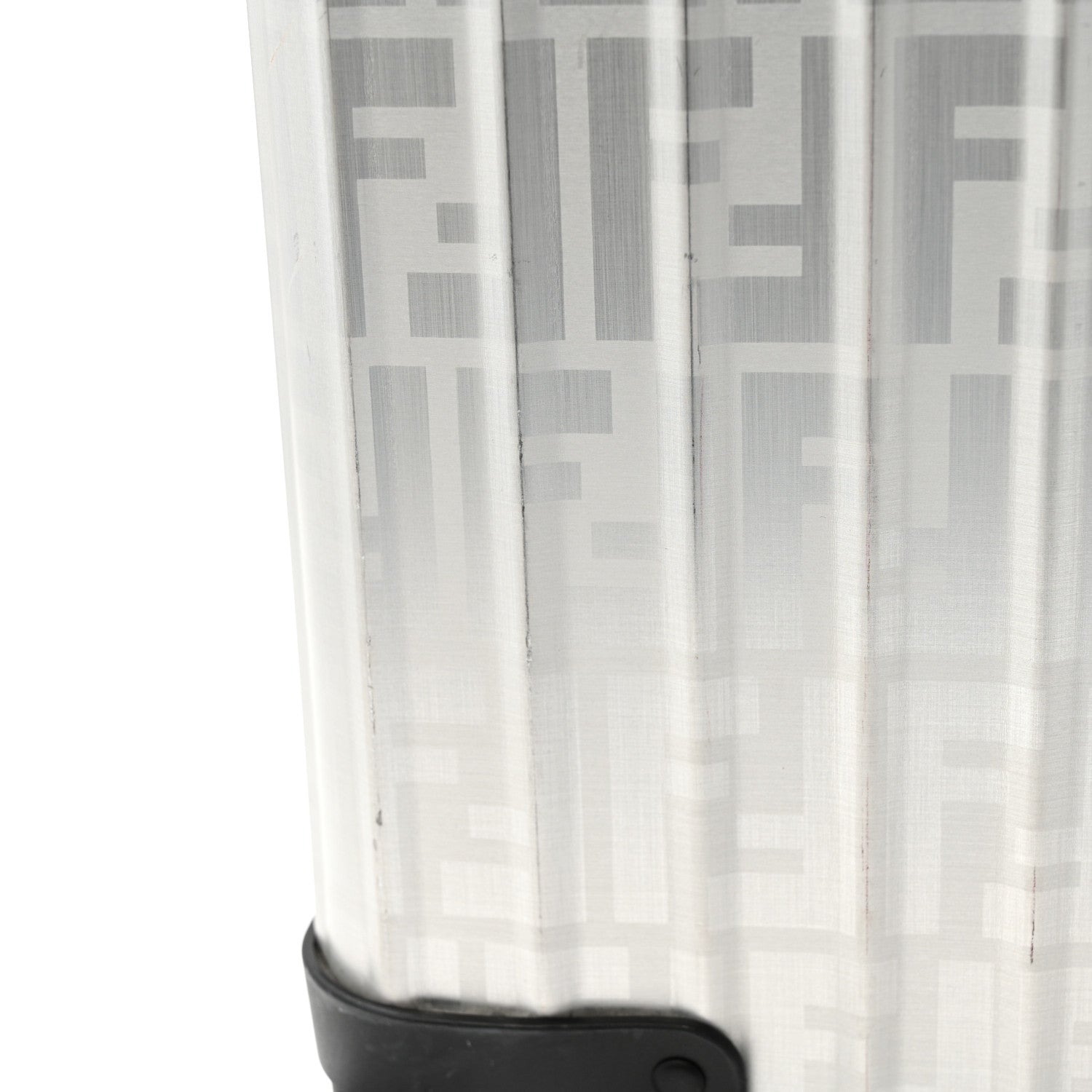 Fendi X RIMOWA Aluminum FF Print Roll Away Carry On Luggage Silver 12 of 13