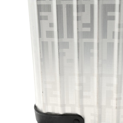 Fendi X RIMOWA Aluminum FF Print Roll Away Carry On Luggage Silver 12 of 13
