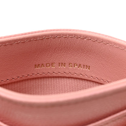 Chanel Caviar Quilted Card Holder Pink 7 of 9