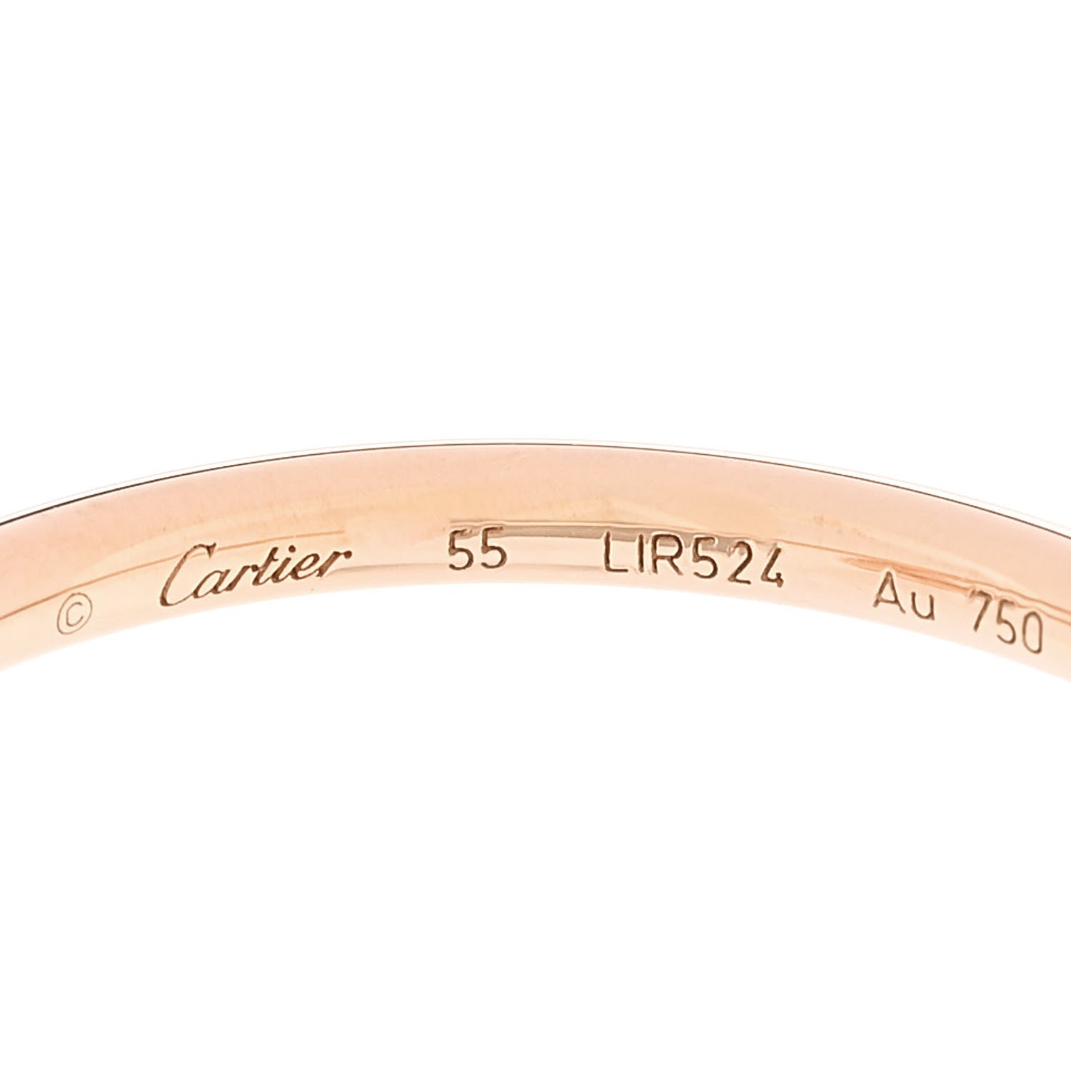 Cartier 18K Pink Gold Small Juste Un Clou Ring 55 7.25 5 of 6