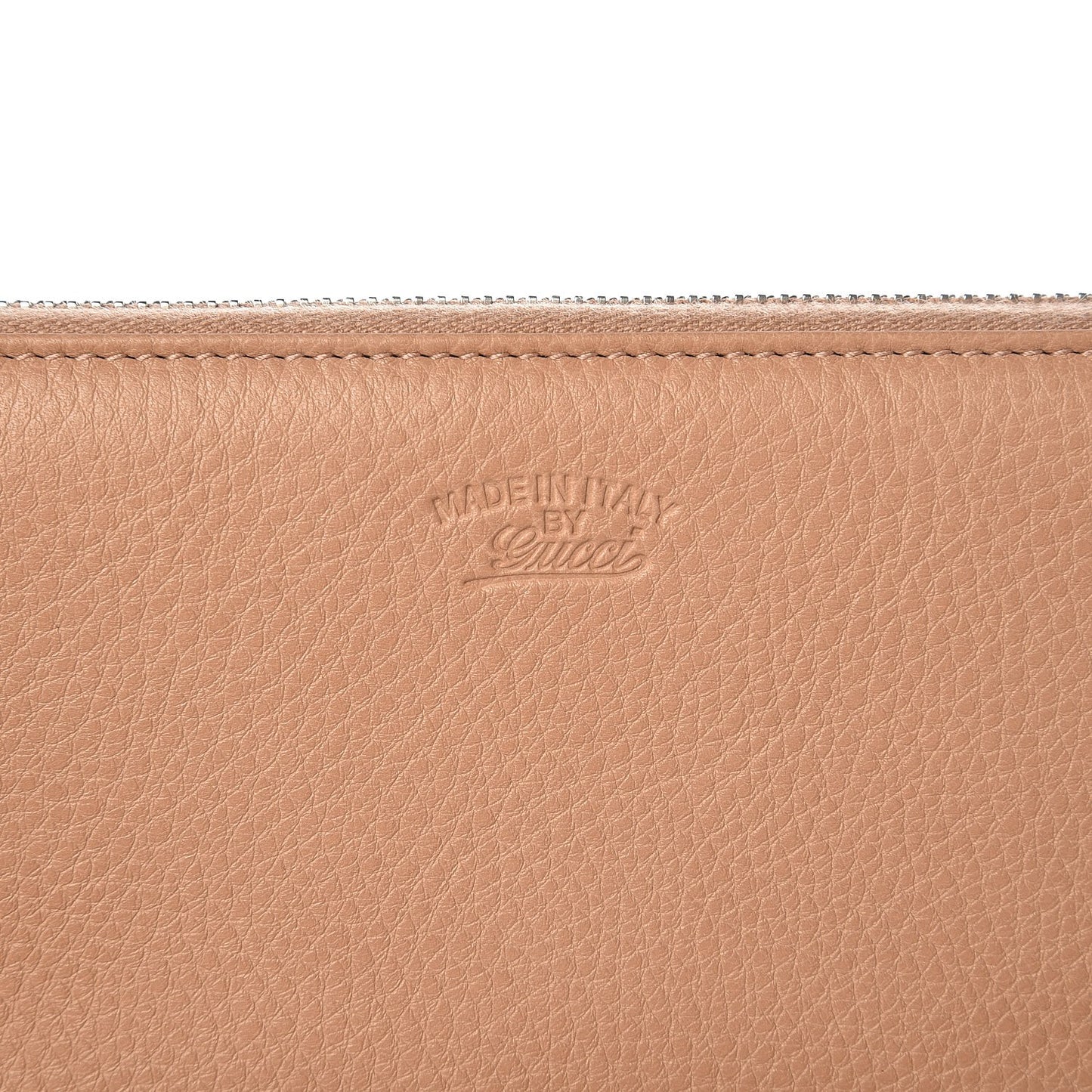 Cellarius Calfskin Bamboo Tassel Zip Around Wallet Camelia