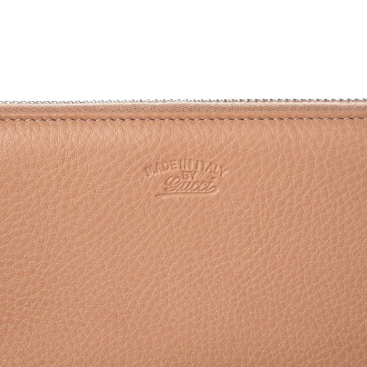 Gucci Cellarius Calfskin Bamboo Tassel Zip Around Wallet Camelia 8 of 9