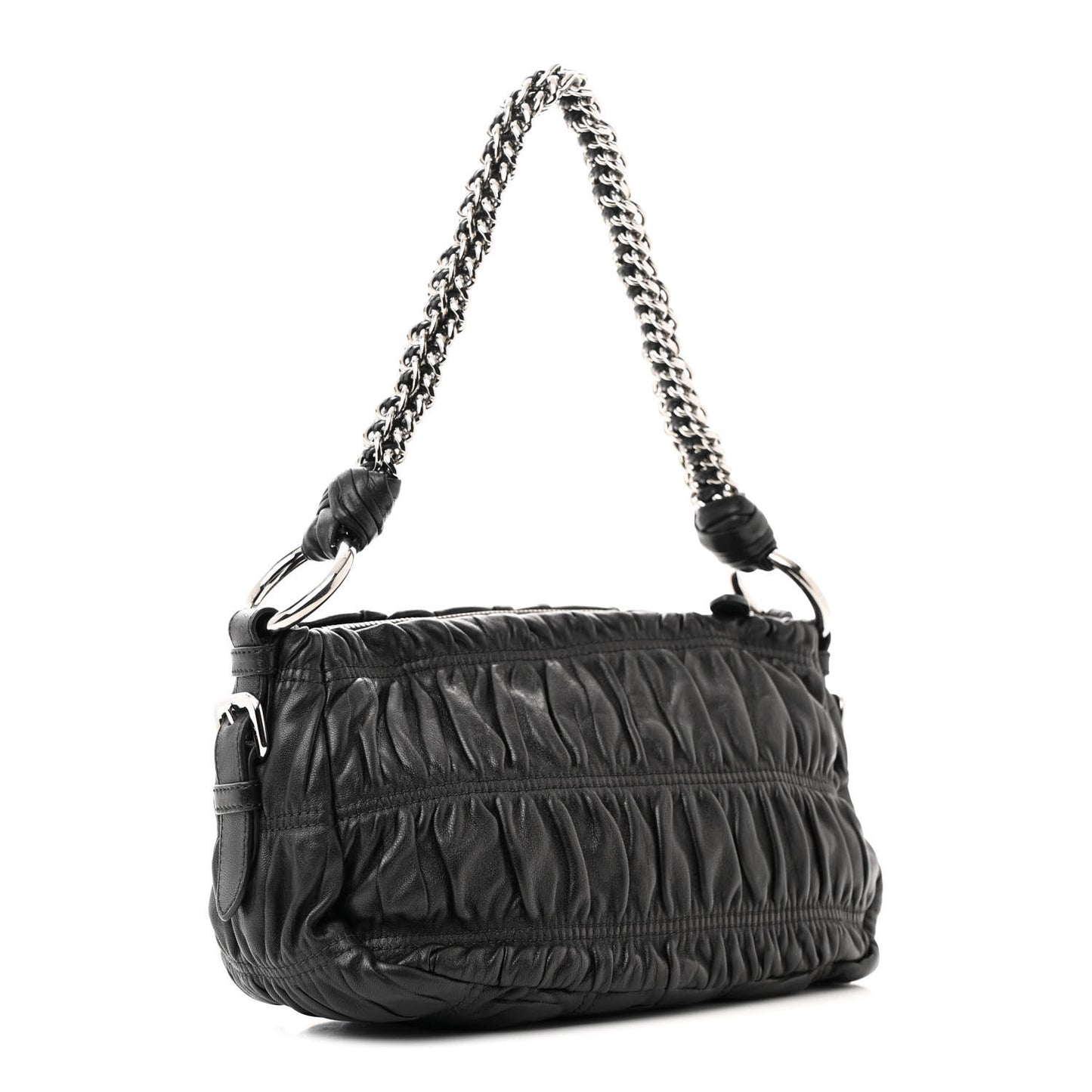 Nappa Gaufre Mini Bag Black