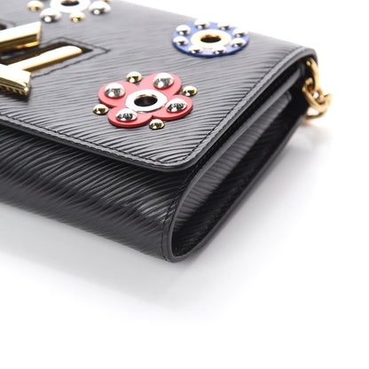 Louis Vuitton Epi Mechanical Flowers Twist Chain Wallet Black 7 of 7