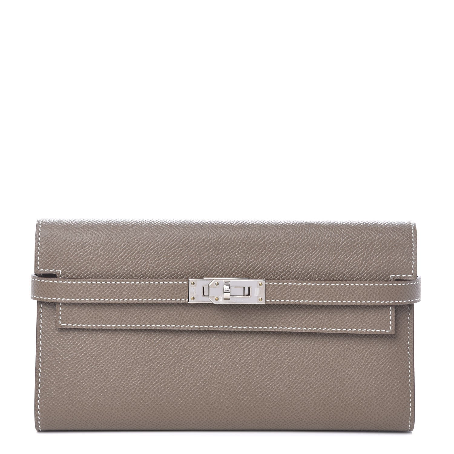 Hermes Epsom Kelly Longue Wallet Etoupe 1 of 8