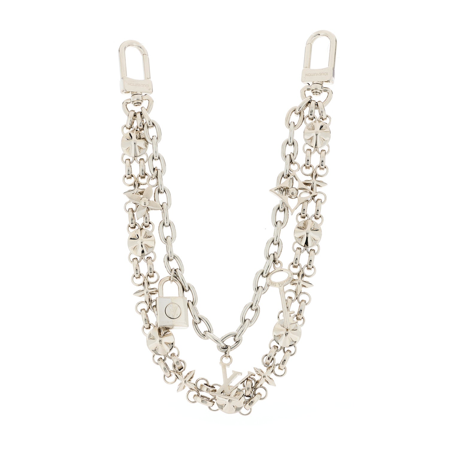Louis Vuitton Metal My Flower Chain Bag Charm Silver 1 of 8