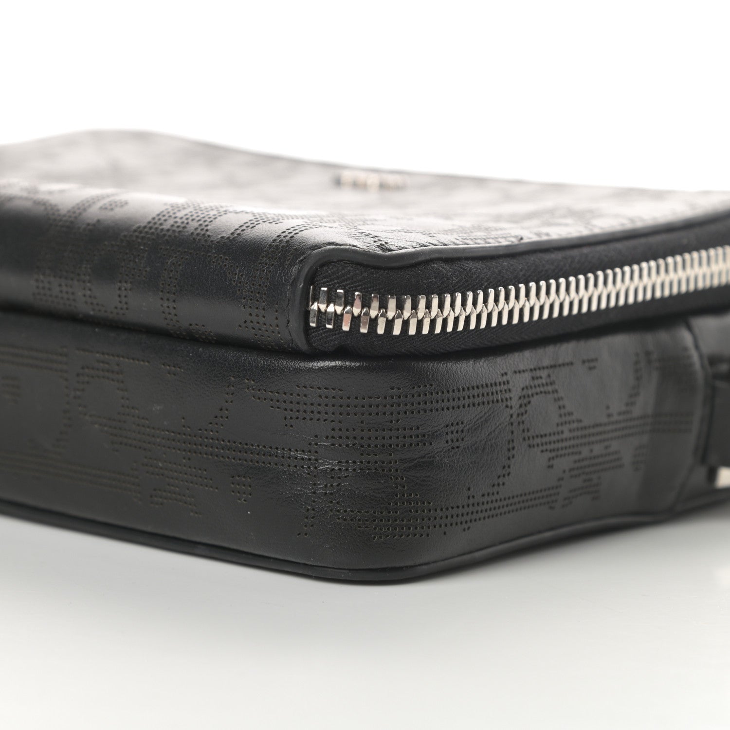Christian Dior Calfskin Oblique Galaxy Perforated Messenger Black Multicolor 10 of 11