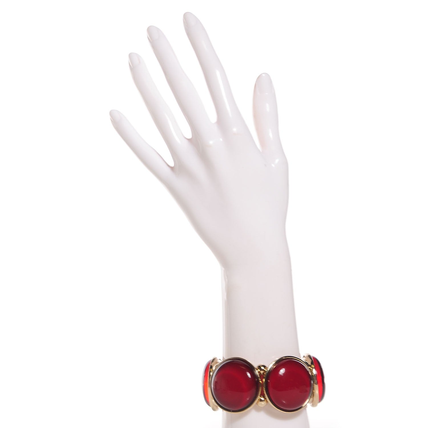 Louis Vuitton Lacquer Cuff Rouge Fauviste 2 of 4
