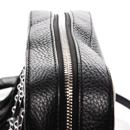 Gucci Pebbled Calfskin Studded Small Soho Disco Bag Black 8 of 8