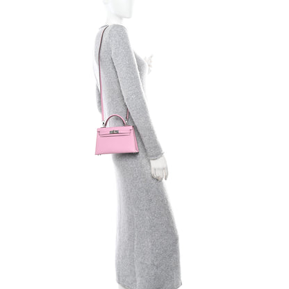 Hermes Epsom Mini Kelly Sellier 20 Mauve Sylvestre 3 of 25