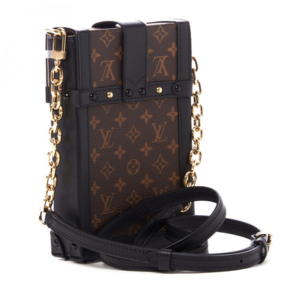 Louis Vuitton Monogram Pochette Trunk Verticale Black 3 of 8