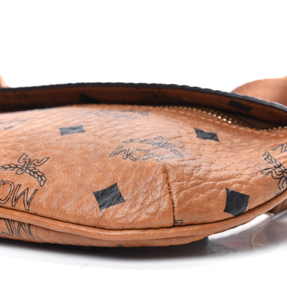 MCM Visetos Small Crossbody Belt Bag Cognac 23 of 27