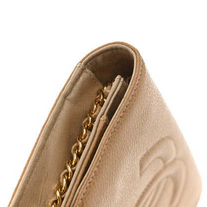 Chanel Caviar Timeless CC Wallet on Chain WOC Beige 14 of 17