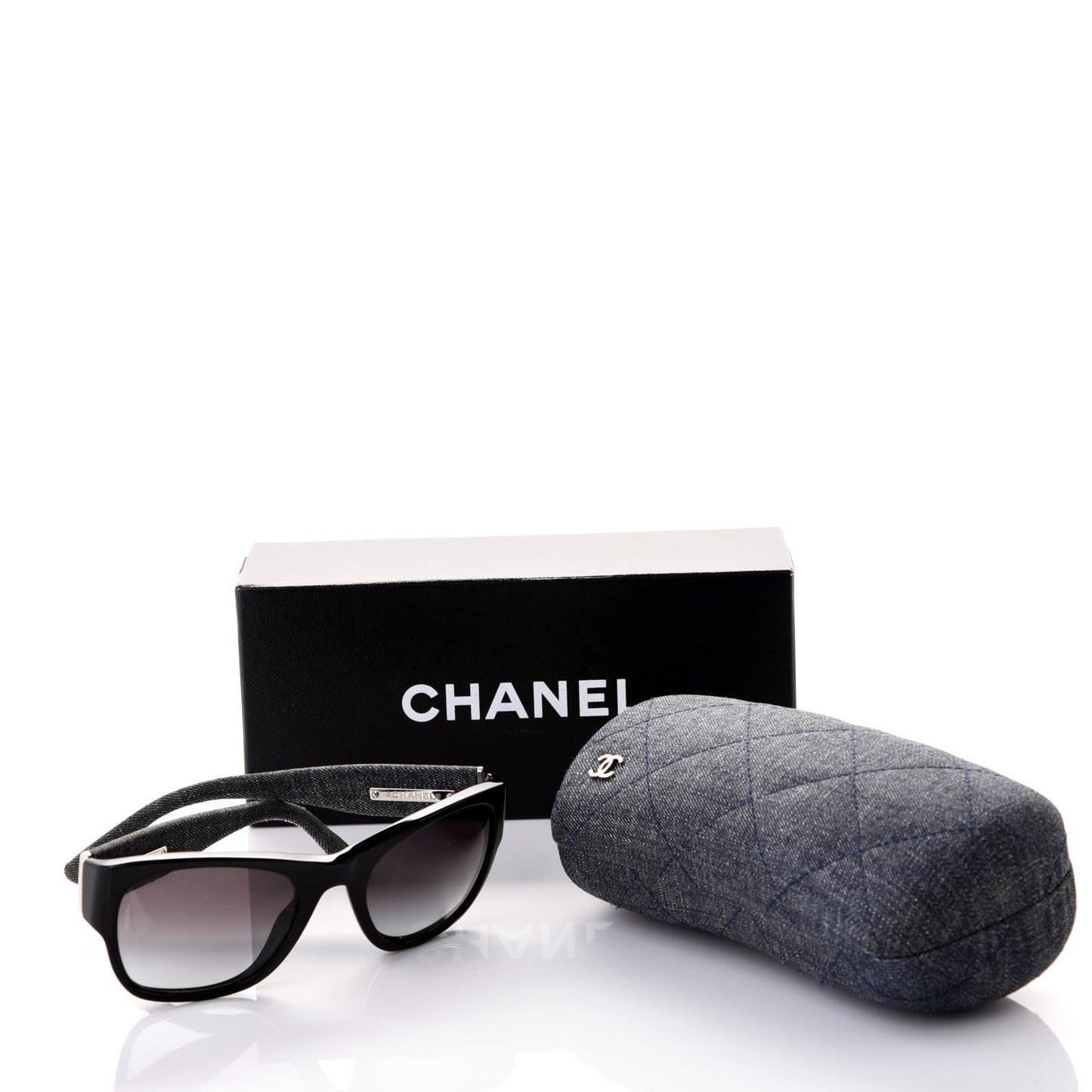 Acetate Denim CC Sunglasses 5162 Black